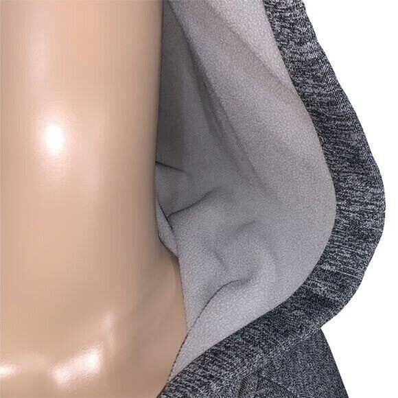 Adidas Womens Hoodie Sweatshirt Fleece Lined Pullover Sporty Black Green Large - Picture 4 of 13